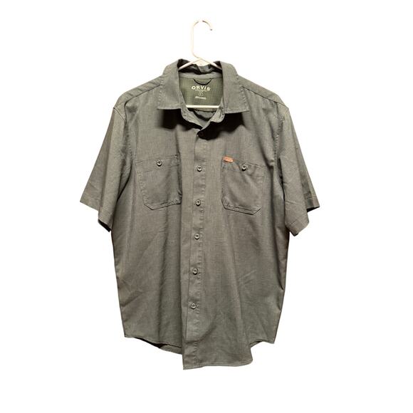 Orvis Classic Collection button down shirt green Large - Picture 1 of 5